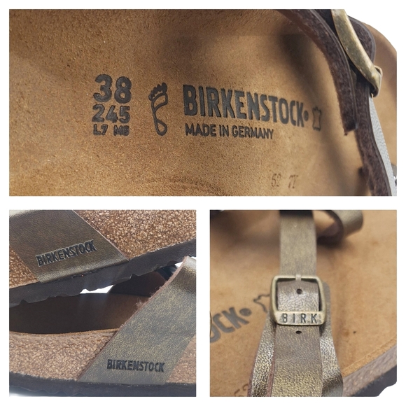 Birkenstock Birki's Mayari Leather Shimmer Sandals - 7 - Picture 8 of 12